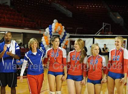 Thumbnail 1 in Cardinal Gibbons vs. West Henderson (NCHSAA Girls Volleyball 2A Final) photogallery.