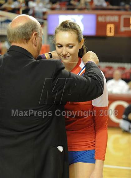 Thumbnail 1 in Cardinal Gibbons vs. West Henderson (NCHSAA Girls Volleyball 2A Final) photogallery.