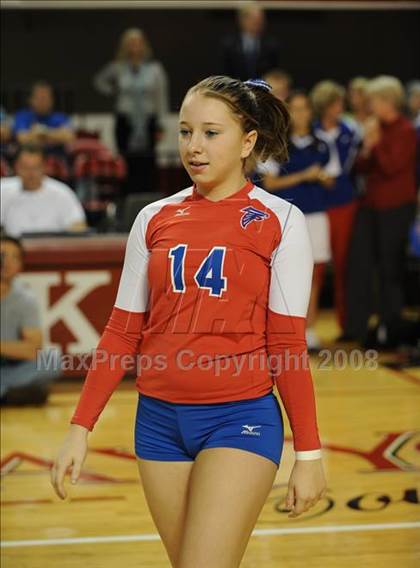 Thumbnail 3 in Cardinal Gibbons vs. West Henderson (NCHSAA Girls Volleyball 2A Final) photogallery.