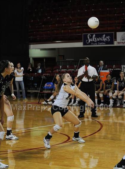 Thumbnail 3 in Cardinal Gibbons vs. West Henderson (NCHSAA Girls Volleyball 2A Final) photogallery.