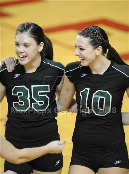 Thumbnail 1 in Cardinal Gibbons vs. West Henderson (NCHSAA Girls Volleyball 2A Final) photogallery.