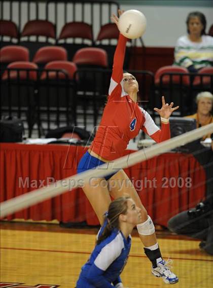 Thumbnail 1 in Cardinal Gibbons vs. West Henderson (NCHSAA Girls Volleyball 2A Final) photogallery.