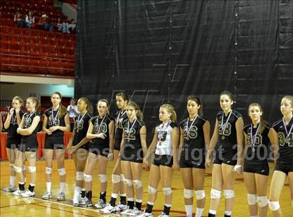 Thumbnail 1 in Cardinal Gibbons vs. West Henderson (NCHSAA Girls Volleyball 2A Final) photogallery.