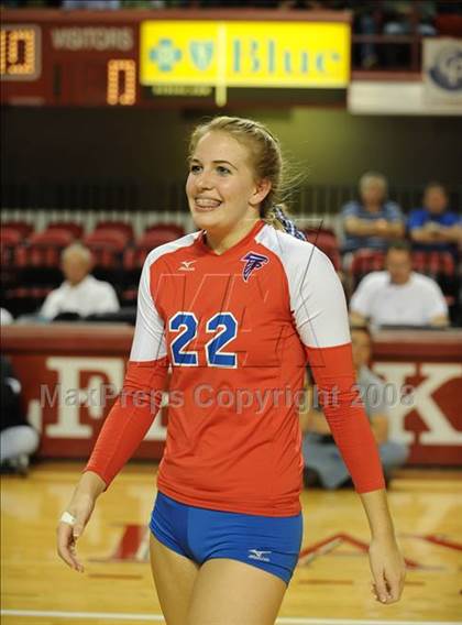 Thumbnail 2 in Cardinal Gibbons vs. West Henderson (NCHSAA Girls Volleyball 2A Final) photogallery.