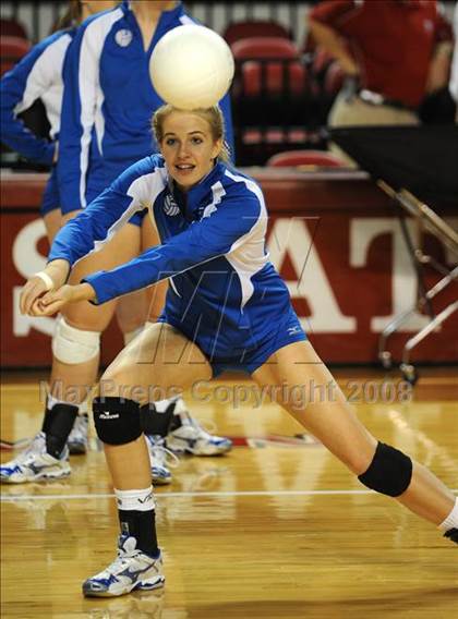 Thumbnail 1 in Cardinal Gibbons vs. West Henderson (NCHSAA Girls Volleyball 2A Final) photogallery.