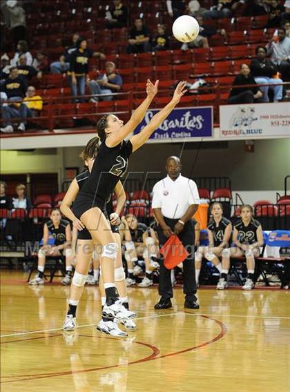 Thumbnail 1 in Cardinal Gibbons vs. West Henderson (NCHSAA Girls Volleyball 2A Final) photogallery.