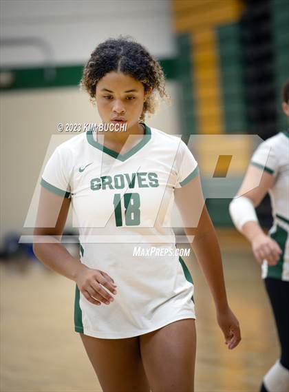 Thumbnail 2 in Groves vs Notre Dame Prep photogallery.