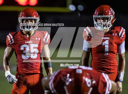 Thumbnail 2 in Kahuku vs Mililani (OIA Open Division Championship) photogallery.