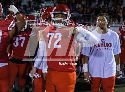 Thumbnail 2 in Kahuku vs Mililani (OIA Open Division Championship) photogallery.