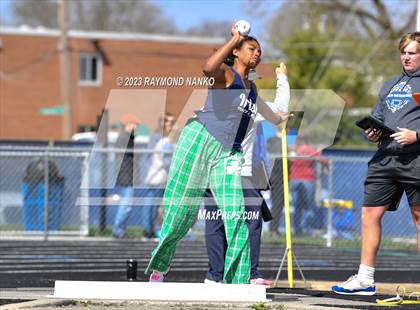 Thumbnail 1 in Indianapolis Bishop Chatard Invitational (Shot Put) photogallery.