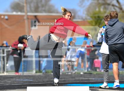 Thumbnail 3 in Indianapolis Bishop Chatard Invitational (Shot Put) photogallery.