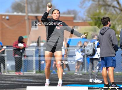 Thumbnail 1 in Indianapolis Bishop Chatard Invitational (Shot Put) photogallery.