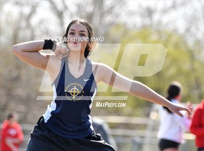 Thumbnail 2 in Indianapolis Bishop Chatard Invitational (Shot Put) photogallery.