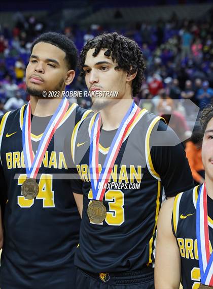 Thumbnail 2 in Beaumont United vs. Brennan (UIL 6A Basketball State Semifinal Medal Ceremony) photogallery.