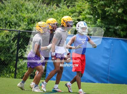 Thumbnail 1 in Cleveland Central vs Desoto Central (U of Memphis 7v7) photogallery.