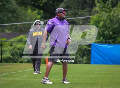 Thumbnail 3 in Cleveland Central vs Desoto Central (U of Memphis 7v7) photogallery.