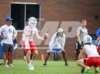 Thumbnail 3 in Cleveland Central vs Desoto Central (U of Memphis 7v7) photogallery.