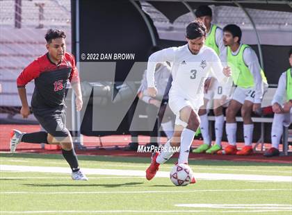 Thumbnail 1 in Poteet vs Marshall (Wylie Men's Soccer Showcase) photogallery.