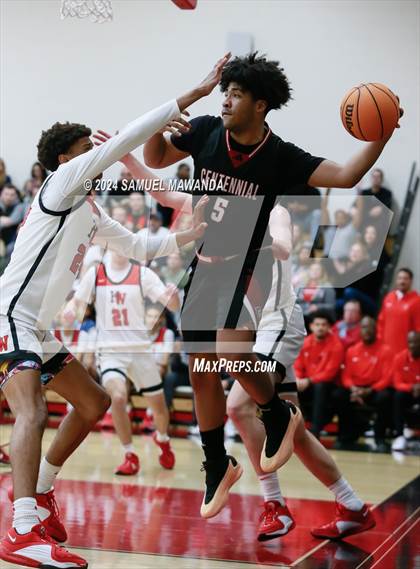 Thumbnail 3 in Harvard-Westlake vs Centennial (CIF SS Open Division Pool A Playoffs) photogallery.
