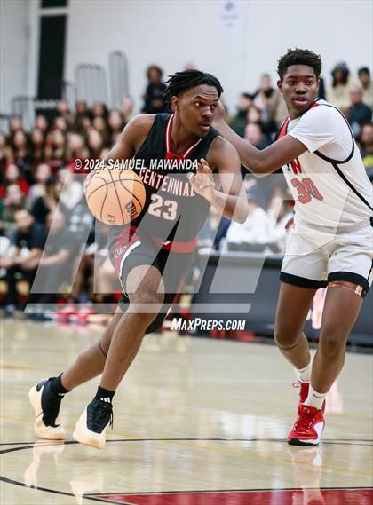 Thumbnail 2 in Harvard-Westlake vs Centennial (CIF SS Open Division Pool A Playoffs) photogallery.
