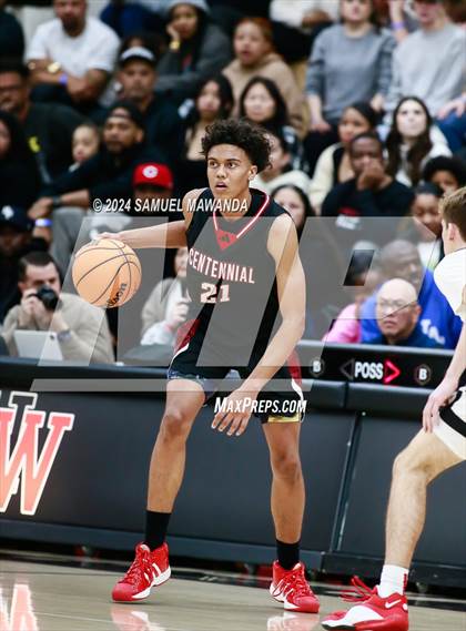 Thumbnail 2 in Harvard-Westlake vs Centennial (CIF SS Open Division Pool A Playoffs) photogallery.