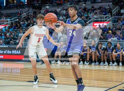 Thumbnail 2 in Fishers vs. Ben Davis (IHSAA 4A Final) editorial use only photogallery.