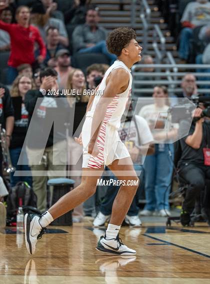 Thumbnail 1 in Fishers vs. Ben Davis (IHSAA 4A Final) editorial use only photogallery.