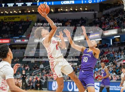 Thumbnail 3 in Fishers vs. Ben Davis (IHSAA 4A Final) editorial use only photogallery.