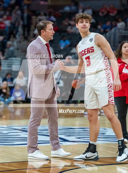 Thumbnail 1 in Fishers vs. Ben Davis (IHSAA 4A Final) editorial use only photogallery.