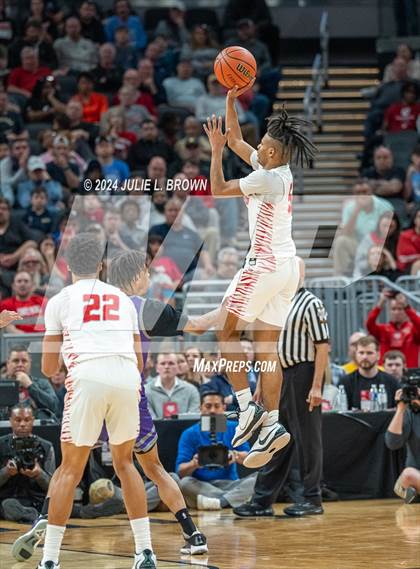 Thumbnail 2 in Fishers vs. Ben Davis (IHSAA 4A Final) editorial use only photogallery.