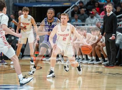 Thumbnail 2 in Fishers vs. Ben Davis (IHSAA 4A Final) editorial use only photogallery.