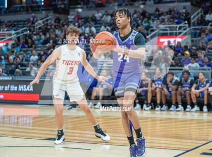 Thumbnail 1 in Fishers vs. Ben Davis (IHSAA 4A Final) editorial use only photogallery.