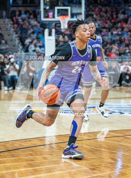 Thumbnail 2 in Fishers vs. Ben Davis (IHSAA 4A Final) editorial use only photogallery.