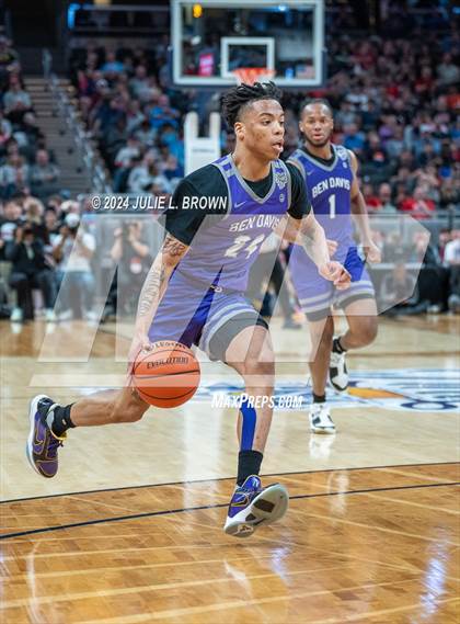 Thumbnail 1 in Fishers vs. Ben Davis (IHSAA 4A Final) editorial use only photogallery.