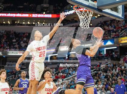 Thumbnail 1 in Fishers vs. Ben Davis (IHSAA 4A Final) editorial use only photogallery.