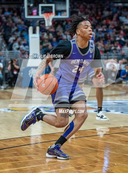 Thumbnail 3 in Fishers vs. Ben Davis (IHSAA 4A Final) editorial use only photogallery.