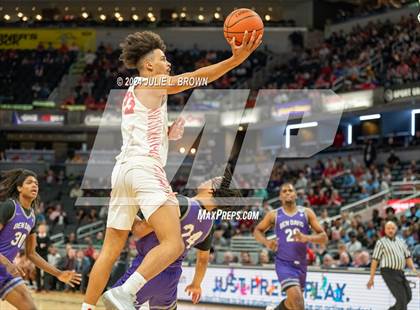Thumbnail 1 in Fishers vs. Ben Davis (IHSAA 4A Final) editorial use only photogallery.
