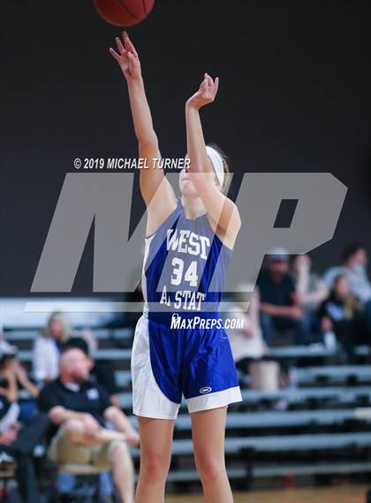 Thumbnail 1 in Washington 2019 All Stars East 1A vs. West 1B (Liberty Lake, Wash.) photogallery.