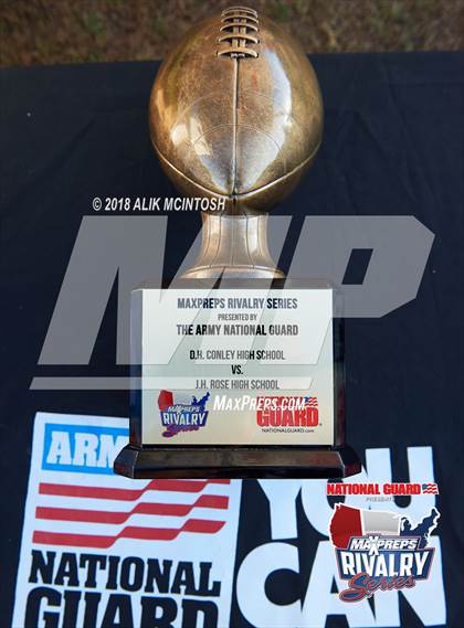 Thumbnail 3 in J.H. Rose @ D.H. Conley (2017 MaxPreps Rivalry Series) photogallery.