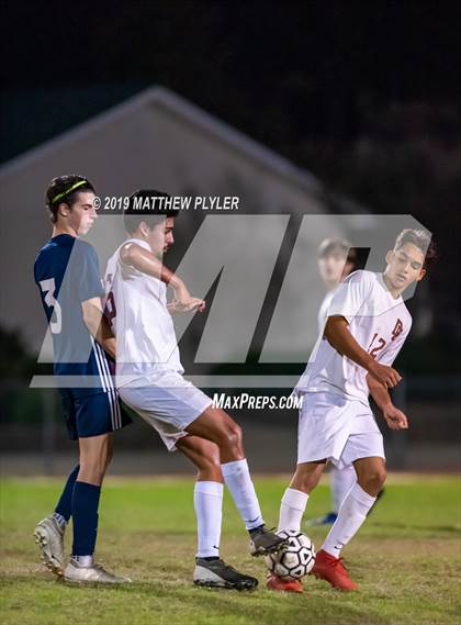 Thumbnail 2 in Douglas Byrd vs Terry Sanford (PAC Tournament First Round) photogallery.