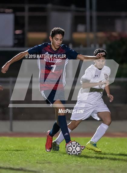 Thumbnail 3 in Douglas Byrd vs Terry Sanford (PAC Tournament First Round) photogallery.