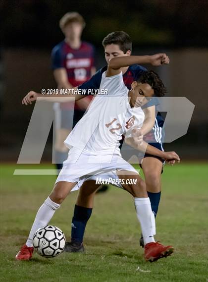 Thumbnail 2 in Douglas Byrd vs Terry Sanford (PAC Tournament First Round) photogallery.
