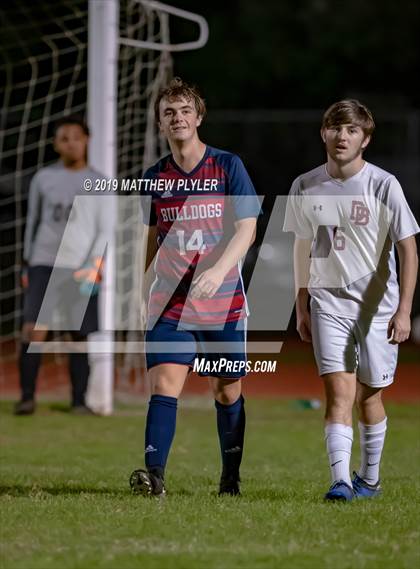 Thumbnail 2 in Douglas Byrd vs Terry Sanford (PAC Tournament First Round) photogallery.