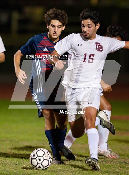 Thumbnail 3 in Douglas Byrd vs Terry Sanford (PAC Tournament First Round) photogallery.
