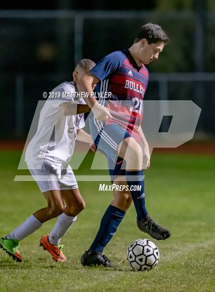 Thumbnail 1 in Douglas Byrd vs Terry Sanford (PAC Tournament First Round) photogallery.