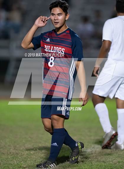 Thumbnail 3 in Douglas Byrd vs Terry Sanford (PAC Tournament First Round) photogallery.