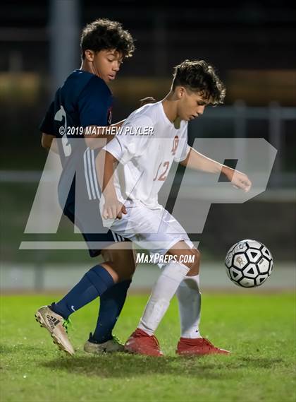 Thumbnail 1 in Douglas Byrd vs Terry Sanford (PAC Tournament First Round) photogallery.