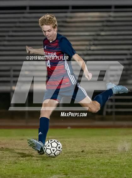 Thumbnail 2 in Douglas Byrd vs Terry Sanford (PAC Tournament First Round) photogallery.
