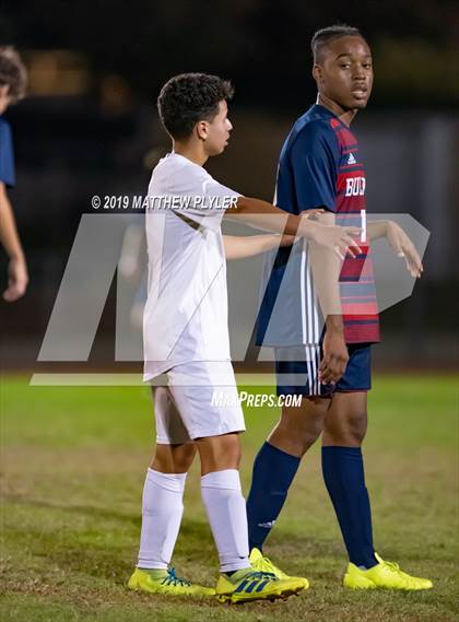 Thumbnail 1 in Douglas Byrd vs Terry Sanford (PAC Tournament First Round) photogallery.