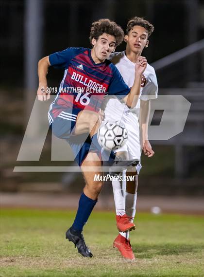 Thumbnail 3 in Douglas Byrd vs Terry Sanford (PAC Tournament First Round) photogallery.
